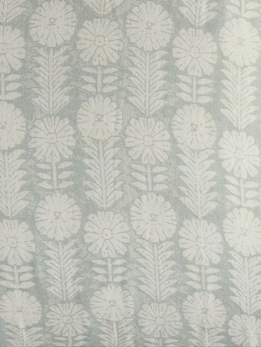 Pottery Barn Teen Hiri Floral Gauze Flat Sheet Twin XL Sage Scandinavian Folk